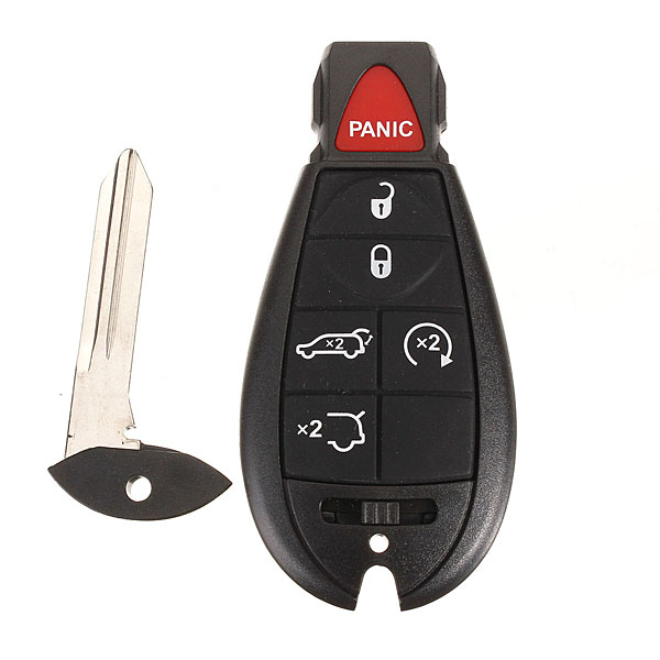 

6 Buttons Key Remote Keyless Entry Fob Prox Uncut Blade for Fobik