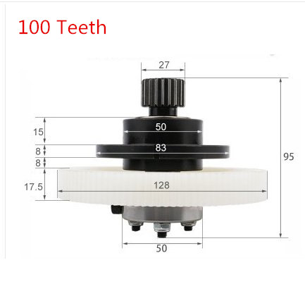 80 Teeth/100 Teeth Engraving Machine Synchronous Wheel Straight Teeth Nylon Gear Engraving Machine P