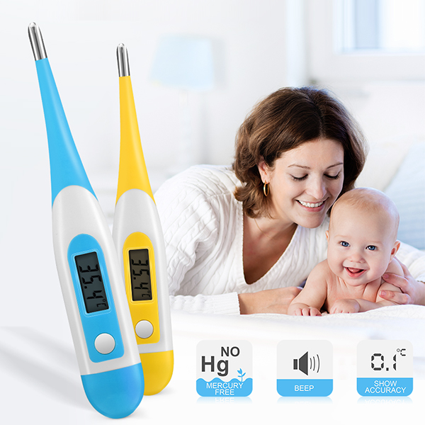 

KCASA KC-CET6 Baby Digital Медицинская Точный Быстрый Термометр Младенческая Клиническая Устная Ректальная Термометр