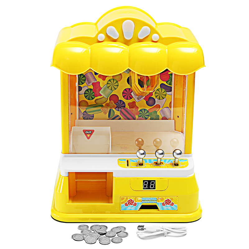 

Кукла Coin Candy Catcher Claw Machine 11 * 9 * 15 дюймов Grab Ball Новинки Игрушки Fun Gift