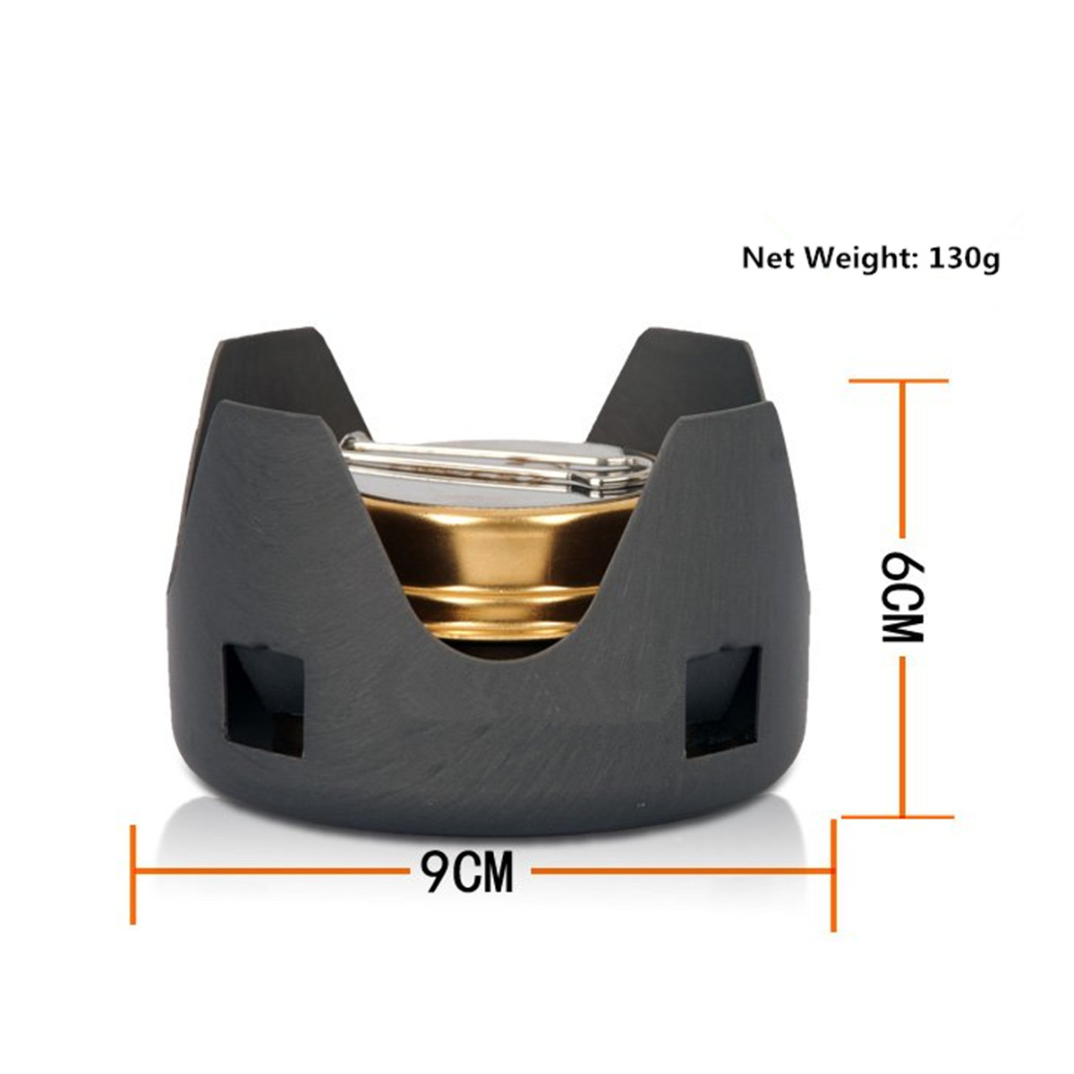 Portable Outdoor Mini Spirit Burner Stove for BBQ Hiking Camping
