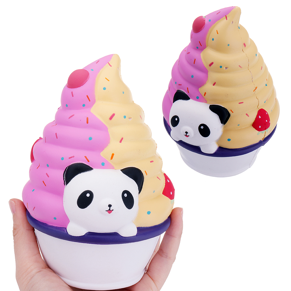 

Panda Ice Cream Squishy 16 * 12CM Slow Rising Soft Коллекция подарков Декор Игрушка
