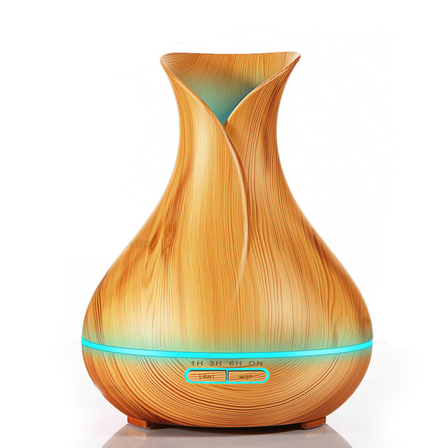 

Главная 400ML Древесная зерновая ваза Форма 7 Цвета Светодиодный Essential Масло Aroma Диффузор Воздухоочиститель Увлажнитель воздух