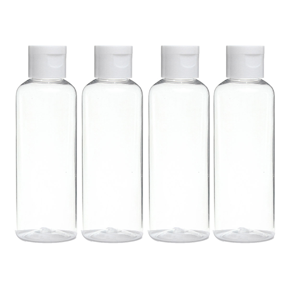 

4шт Портативный Пластиковые лица Тонер Жидкие бутылки многоразового использования 100 мл прозрачный контейнер