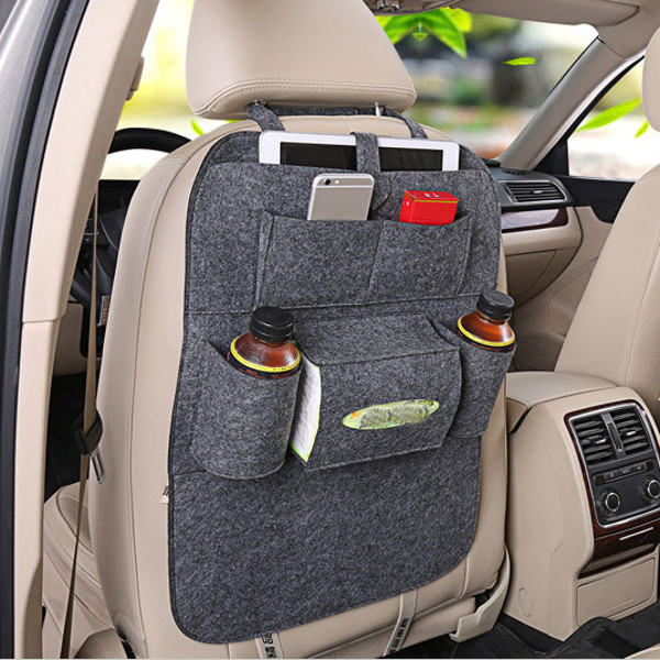 Auto Car Seat Storage Bag Hanger Car Seat Cover Organizer Multifunction Vehicle Storage Bag
