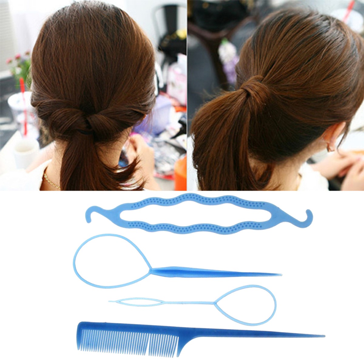 Lady Hair Twist Styling Clip Stick Bun Maker Braid Hair Accessories To –  Electronic Pro