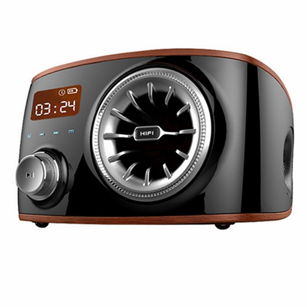 

Retro Bluetooth 4.0 Динамик со Smart Alarm Часы и с FM Радио Карточка TF поддержки