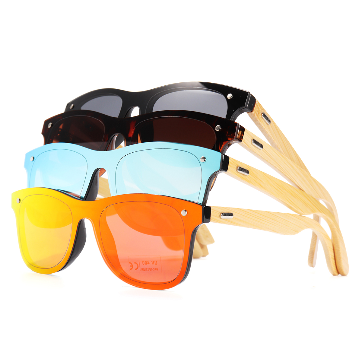 

AZB Handmade Unisex Sunglasses Bamboo Wood Driving Рыбалка Temple Square Очки