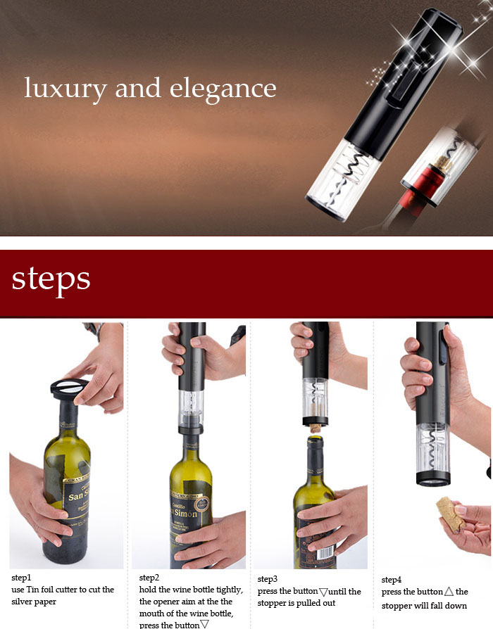 Automatic Wine Opener Automatic Electric Wine Bottle Opener 