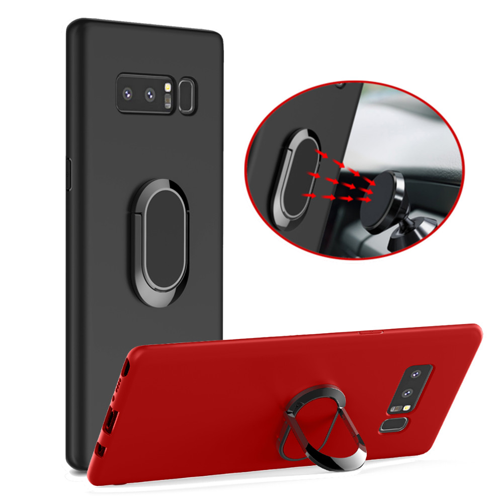 

Bakeey™ 360° Adjustable Metal Ring Kickstand Magnetic TPU Case for Samsung Galaxy Note 8