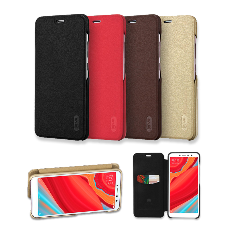 

LENUO Filp Card Holder Shockproof Soft Leather PU+PC Full Body Protective Case For Xiaomi Redmi S2