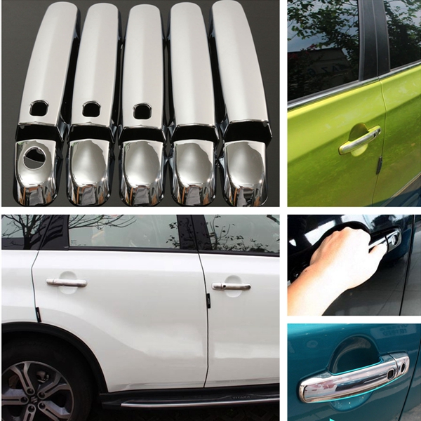 Car Door Handle Cover Handle Shell Silver Bright for SUZUKI 2006- 2015