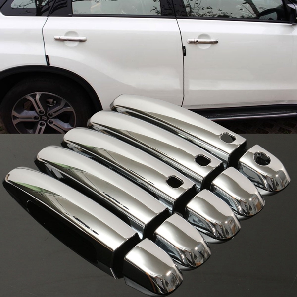 Car Door Handle Cover Handle Shell Silver Bright for SUZUKI 2006- 2015