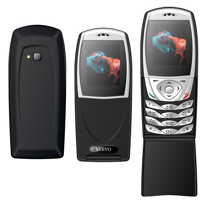 

SERVO S06 Flip Phone 1.77 '' 1500mAh Torch вибрация Bluetooth FM Dual SIM Dual Standby Feature Phone