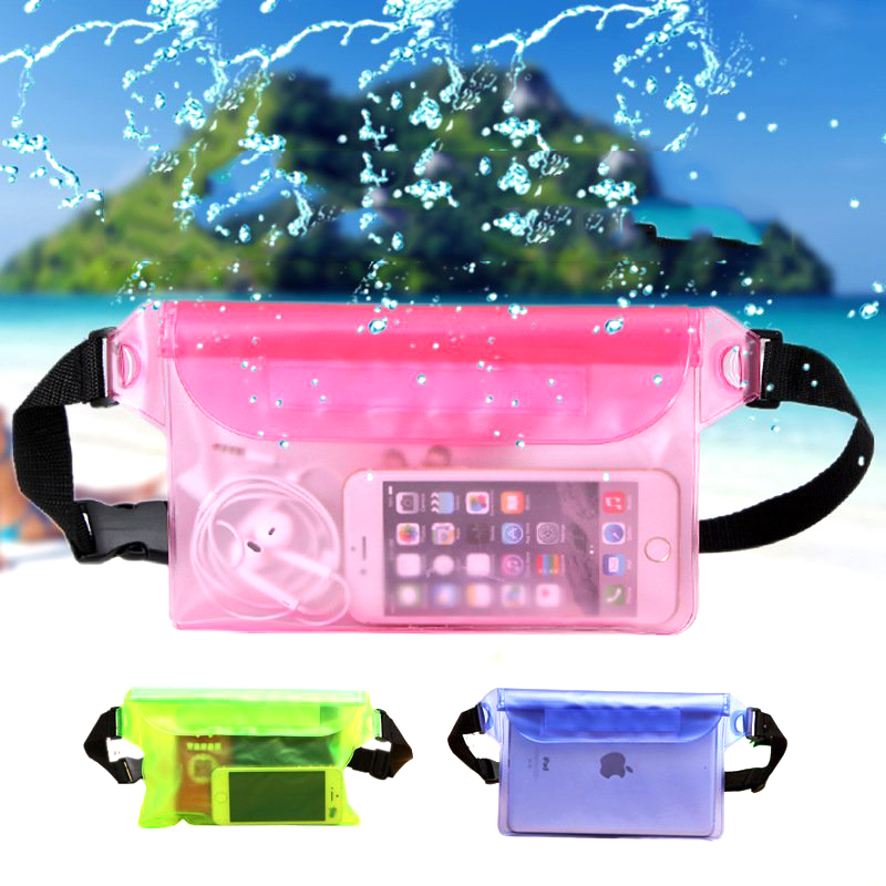 

IPRee™ Travel Beach Swim Dry Bag Waterproof Surf Diving Waist Pack PVC Touch Screen Phone Camrea Storage Pouch