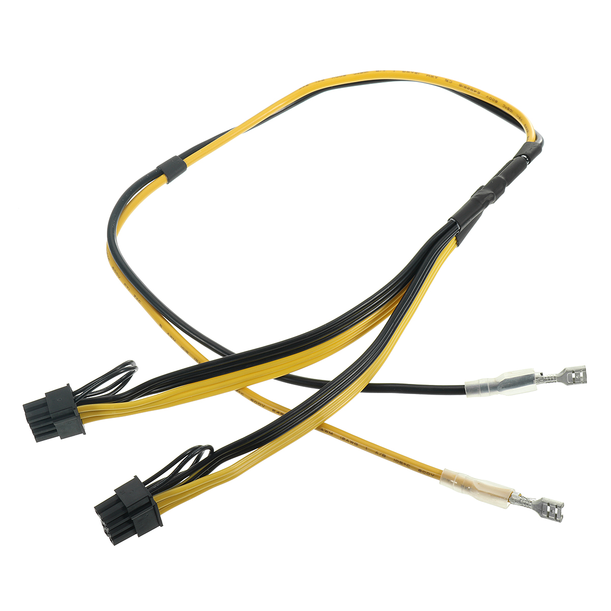 

Dual PCIe 8pin Шнур питания 6 + 2pin DIY Разветвитель Кабель питания для видеокарты RIG Miner