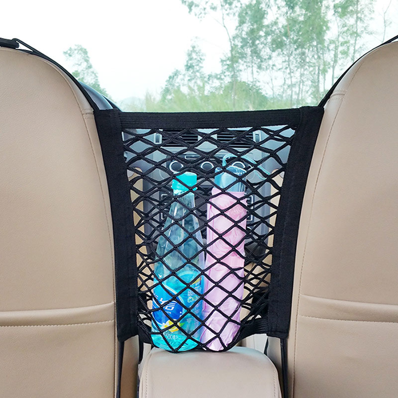

Elastic Car Seat Back Storage Net Luggage Organizer Stowing Tidying Child Protection