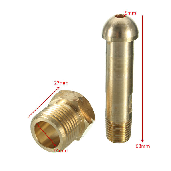 CGA-510 Nut & 3 inch Nipple Regulator Inlet Fittings