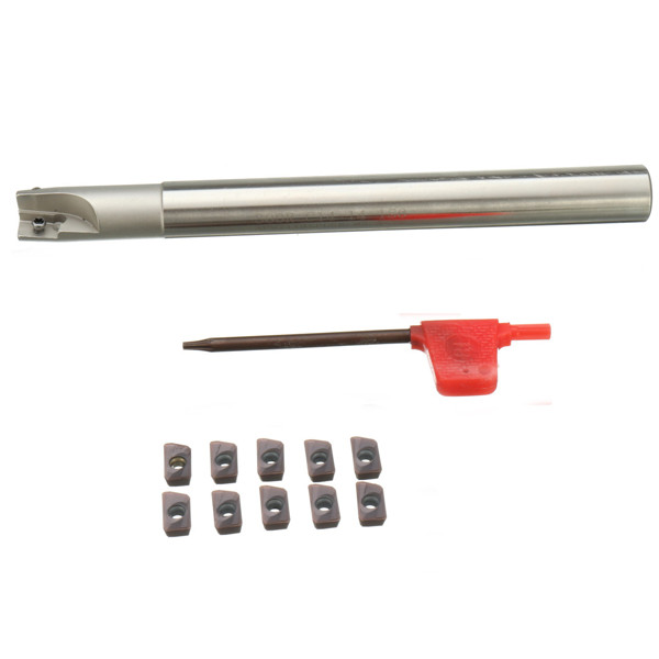300R C14-14-150 Lathe Turning Tool Holder with APMT1135PDER-H2 Carbide Inserts and T8 Wrench