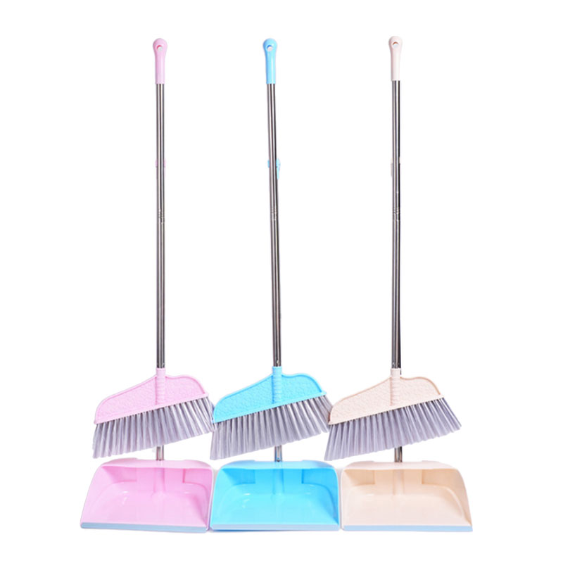 

Household Sweeper Dustpan Set Stainless Steel Sweeping Cleaning Brush Tool Sweep Hair Removing Broom