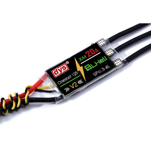 

DYS XM20A v2 blheli мини 20A Стандартная версия для контроллера ESC Электронный регулятор скорости гонщик беспилотника