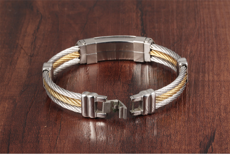 316L Stainless Steel Cross Bracelet Wristband Jewelry Best Gift For Men