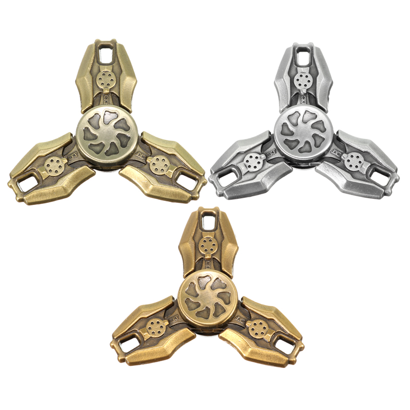

Tri Spinner Zinc Alloy Fidget Hand Spinner ADHD Autism Reduce Stress Focus Attention Toys
