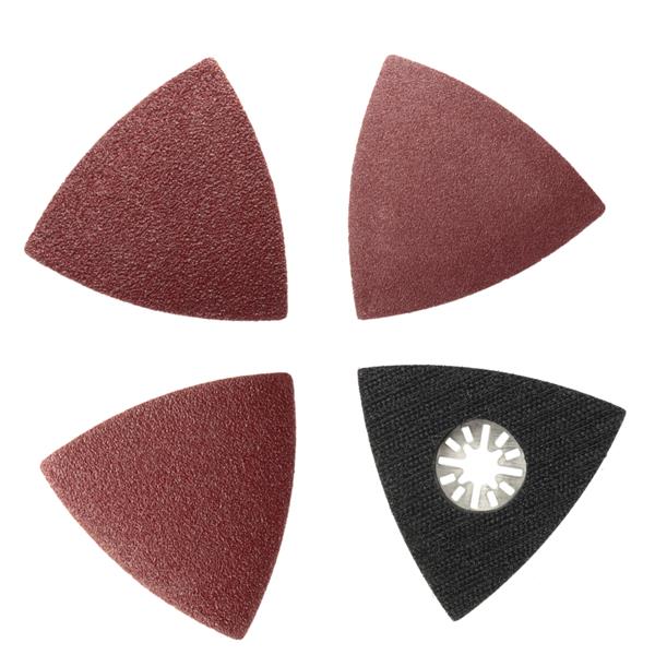 31pcs 60/80/120 Grit Sand Paper with Triangular Sand Disc for Bosch Fein Multimaster