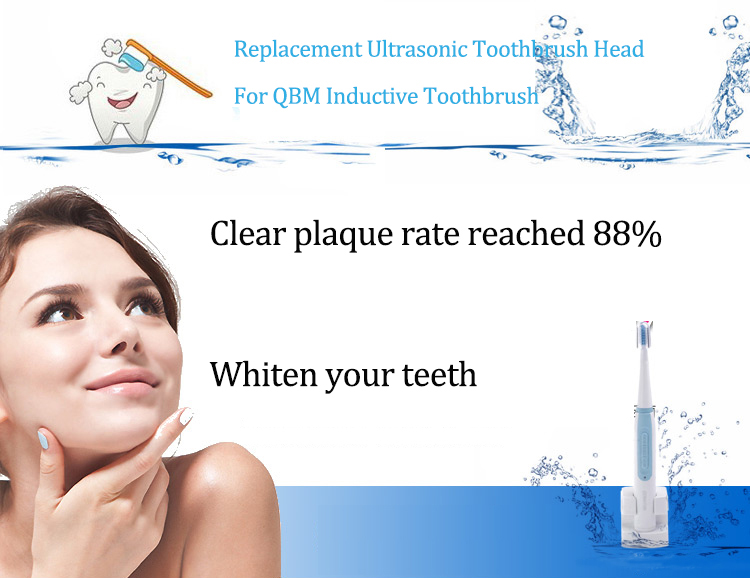 Replacement Ultrasonic Toothbrush Head For QBM Inductive Toothbrush