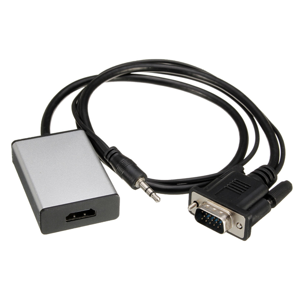 

1080P VGA to HD USB-адаптер для видеоадаптера с аудиокабелем для ноутбука DVD HD TV