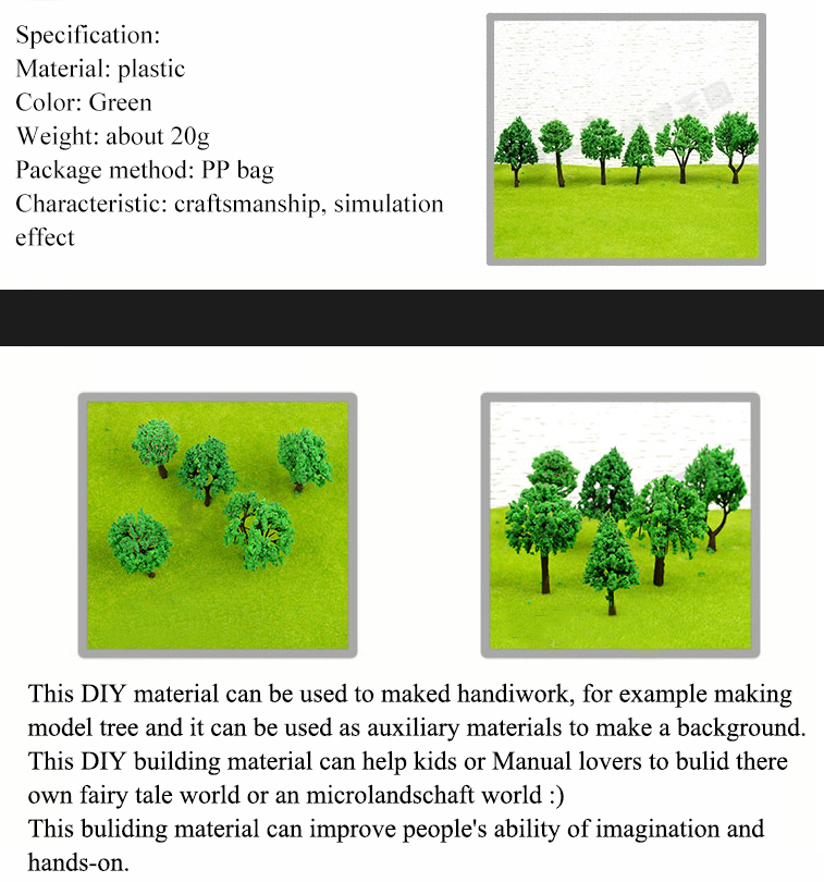 DIY Handmade Building Model Material Grass Tree Powder