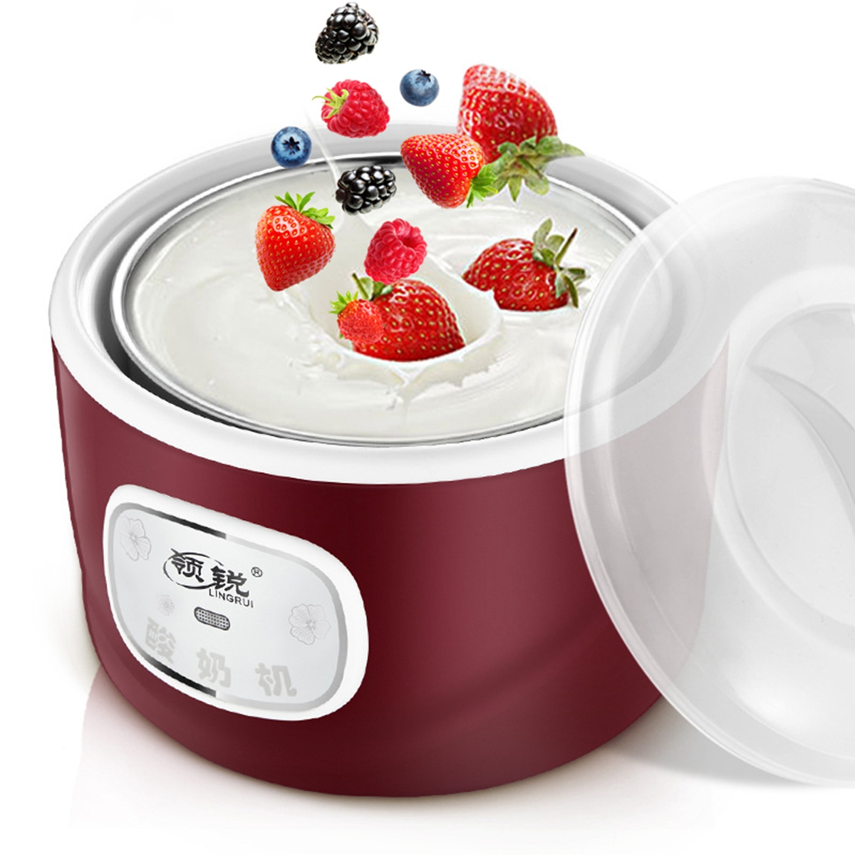 

4 стеклянных банки Автоматическая машина для йогурта Машина для рисования риса Йогурт-чайник Кухня электрическая Набор Плит