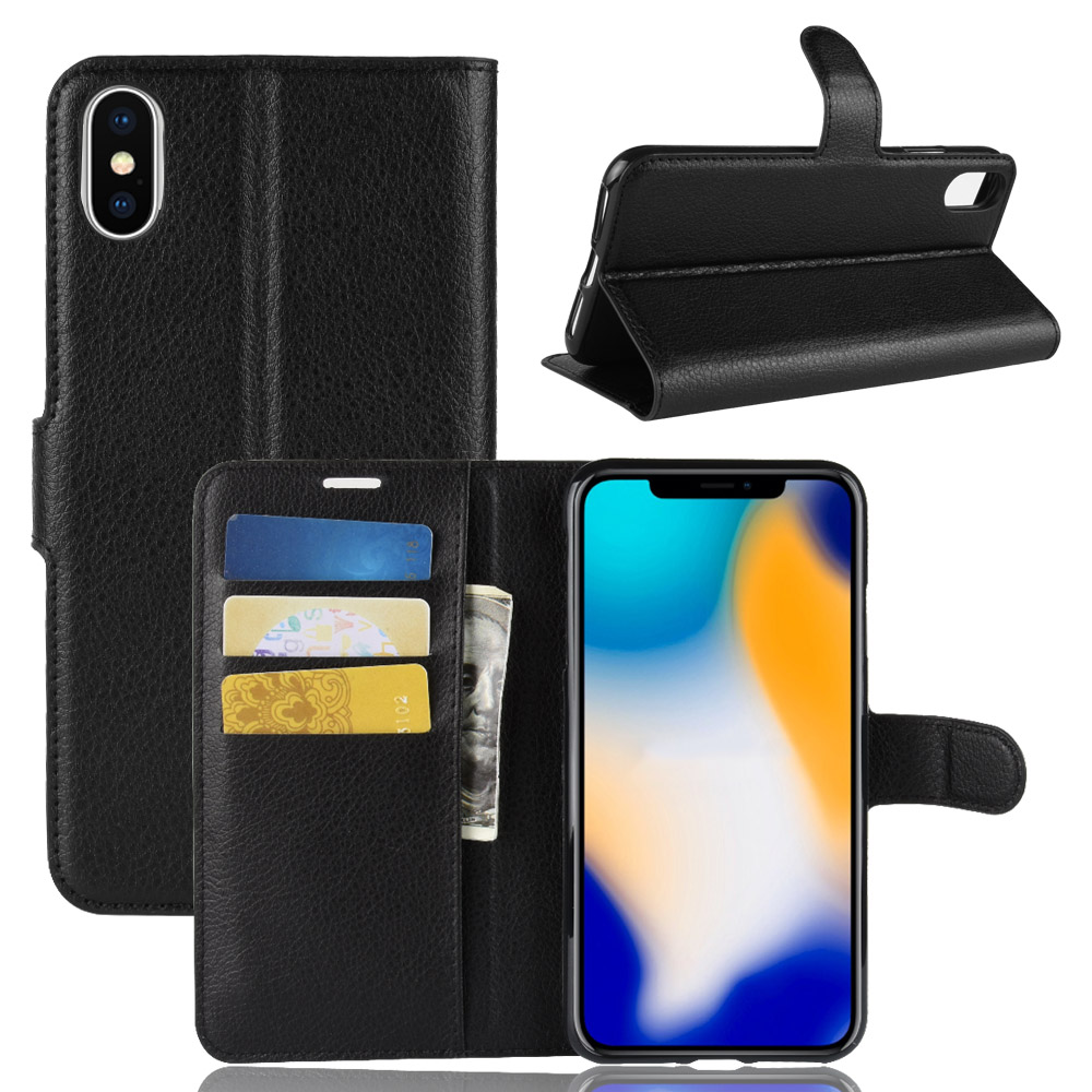 

PU кожаный бумажник Kickstand Флип Защитный Чехол для iPhone XS Макс