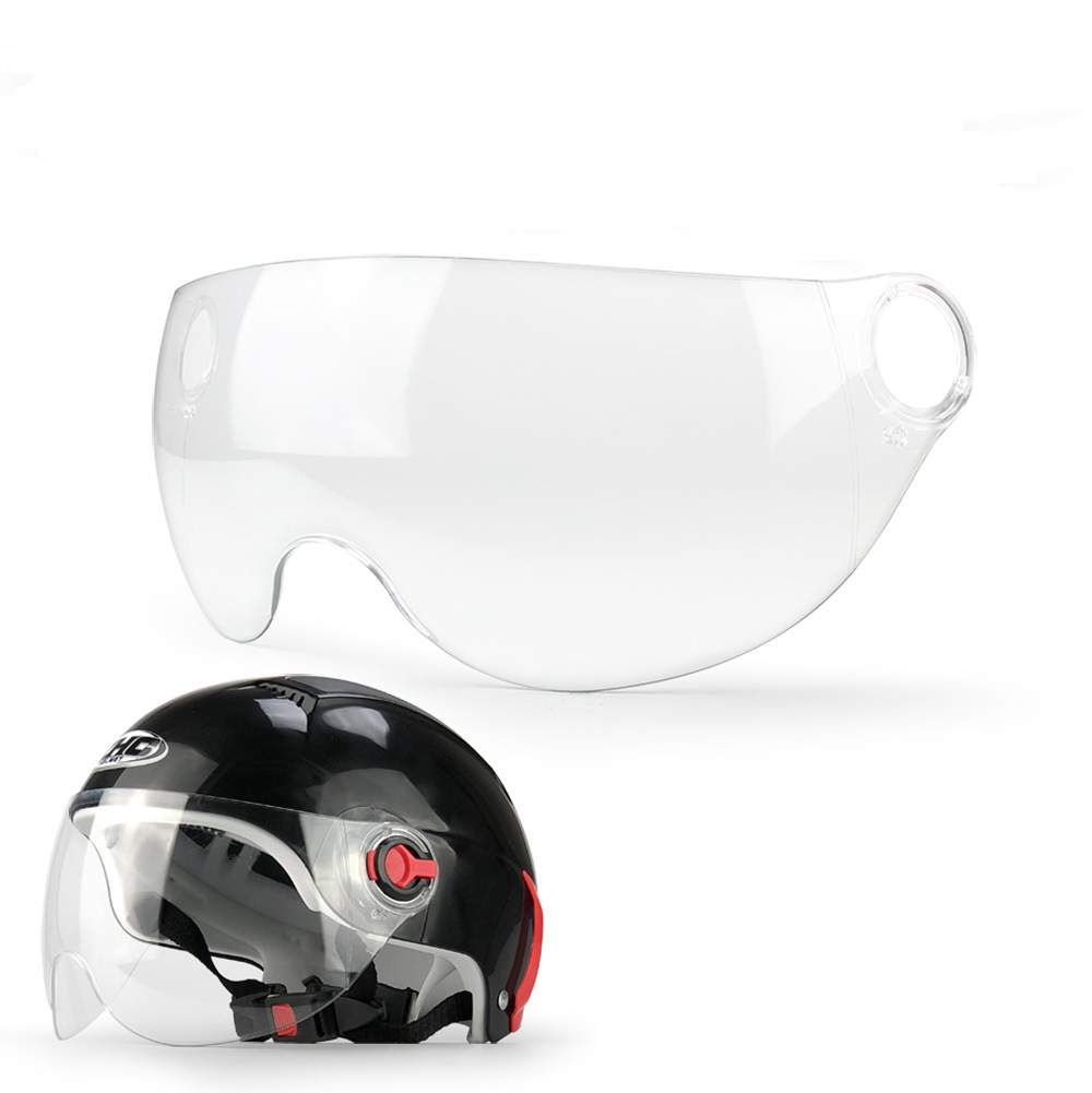 

Универсальный мотоцикл Половина лица Летний шлем Sun Shield Retro Visor Объектив Для Harley