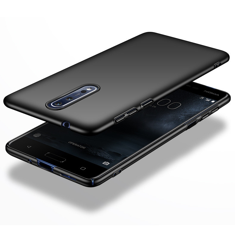

Bakeey Ультра тонкий шелковистый жесткий ПК Защитный Чехол для Nokia 8
