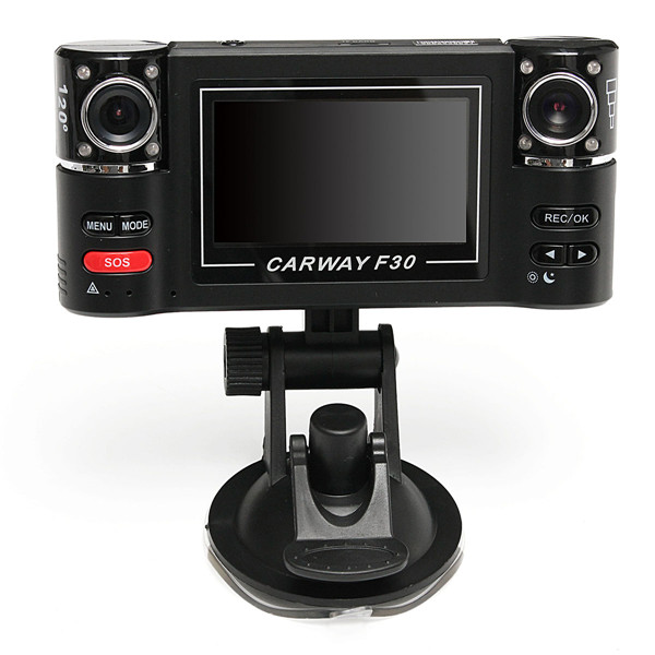 

2.7 \"HD 1080p автомобиль с двумя объективами тире видеорегистратор видеорегистратор ночного видения камера заднего кулачка
