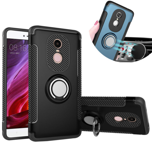 

Bakeey Armor Shockproof Magnetic 360° Rotation Ring Holder TPU+PC Back Case For Xiaomi Redmi Note 4X