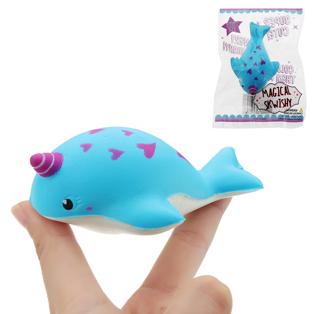 

Dolphin Squishy 10.5 * 7CM Медленный рост с подарком коллекции упаковки Soft Игрушка