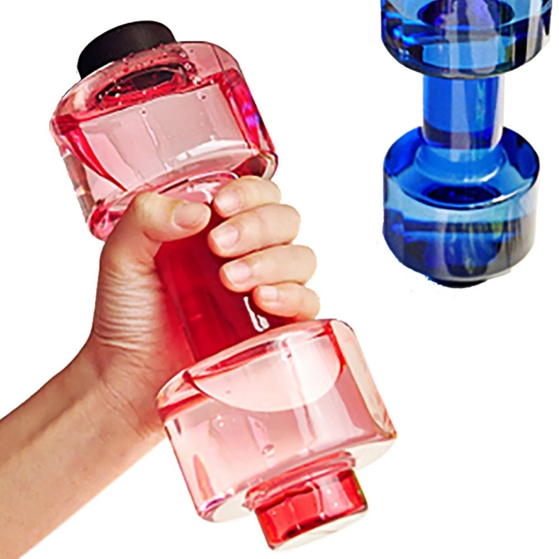 

550ml гантелей формы спорта бутылка путешествия воды питья бутылки фитнес тренировки гимнастики чашки воды