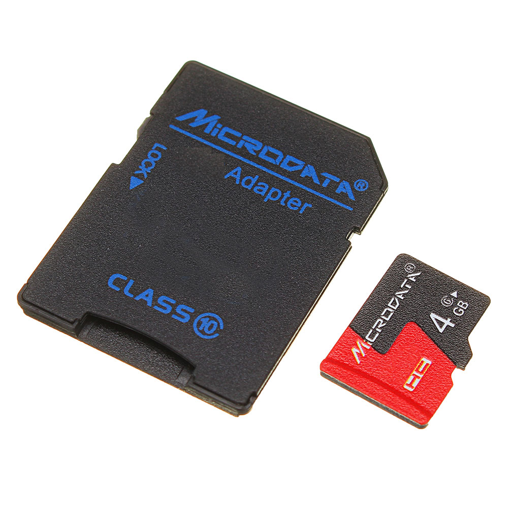 

Microdata 4GB C6 Micro TF Карта памяти с адаптером для карт памяти TF в SD