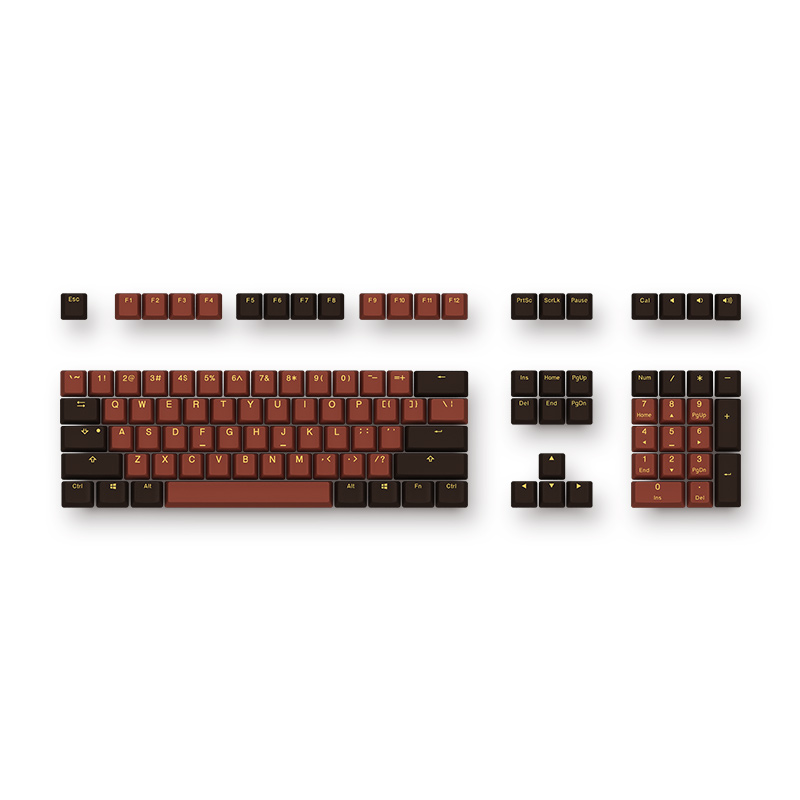

Akko X Ducky 108 Основной OEM-профиль PBT Chocolate Keycaps Keycap Набор для Механический Клавиатура