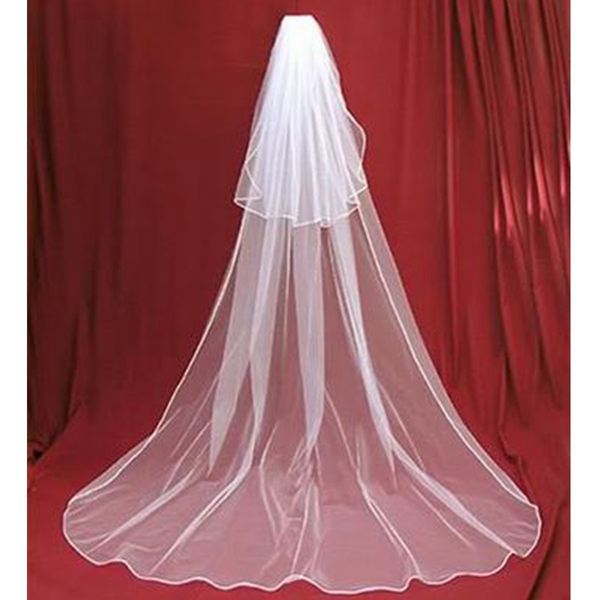 

3 метра Два слоя длинный Свадебное Расческа для покрова Soft Тюль Рельефный собор Невесты Аксессуары