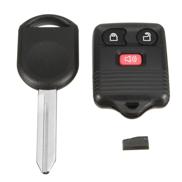 

Car Keyless Entry Remote Fob Uncut Ignition Transponder Chip Key Black for Ford