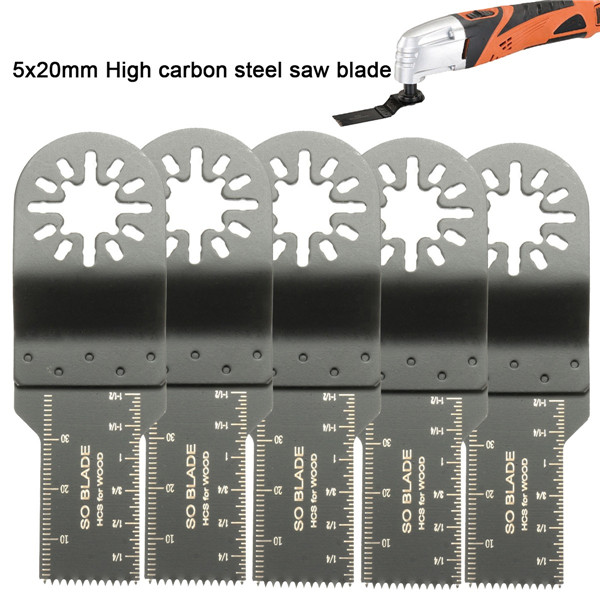 5pcs 20mm Multi Tool Saw Blades for Erbauer Makita Milwaukee High Carbon Steel Saw Blade