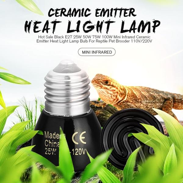 Infrared Ceramic Emitter Heat Light Bulb Lamp For Reptile Pet Brooder 220/110V ! 