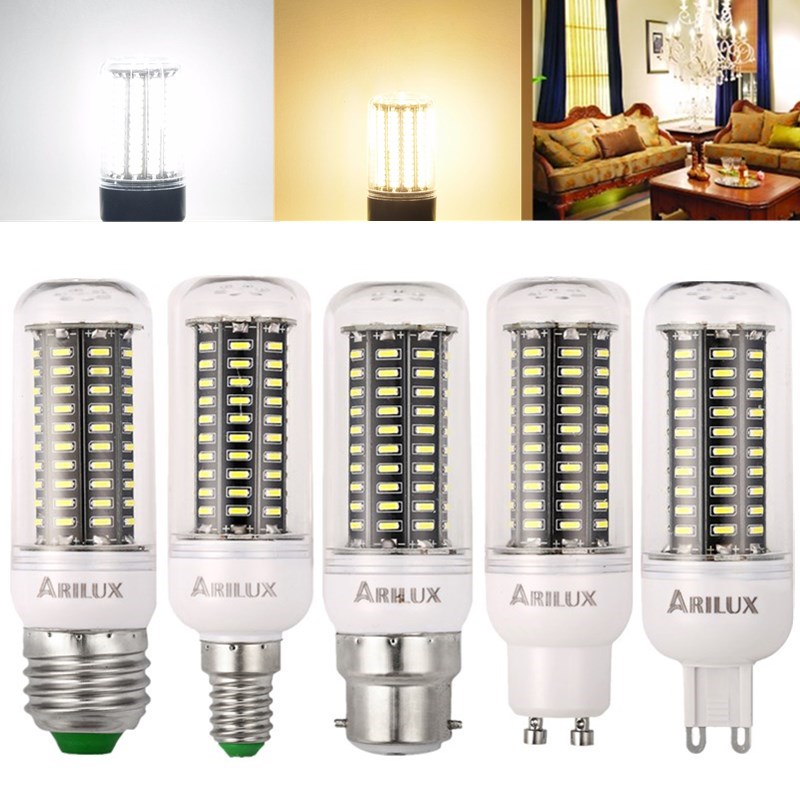 

ARILUX® AC220V E27 E14 B22 GU10 G9 3W 4W 4.5W 5W SMD4014 LED Corn Light Bulb for Home Decor