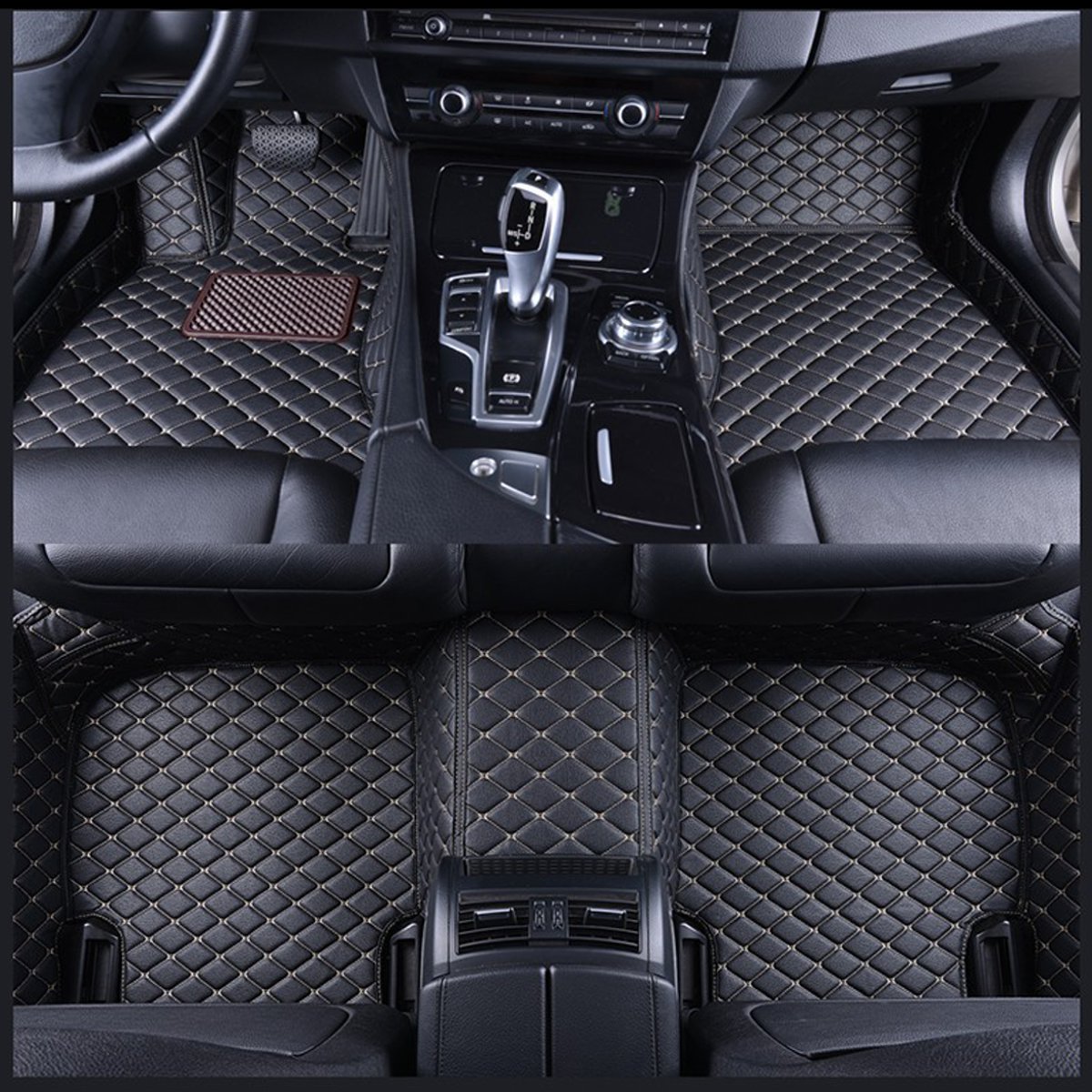 

Искусственная кожа Авто Передний и задний напольный коврик для пола Водонепроницаемы Накладка для BMW X5 E70 2007-2013