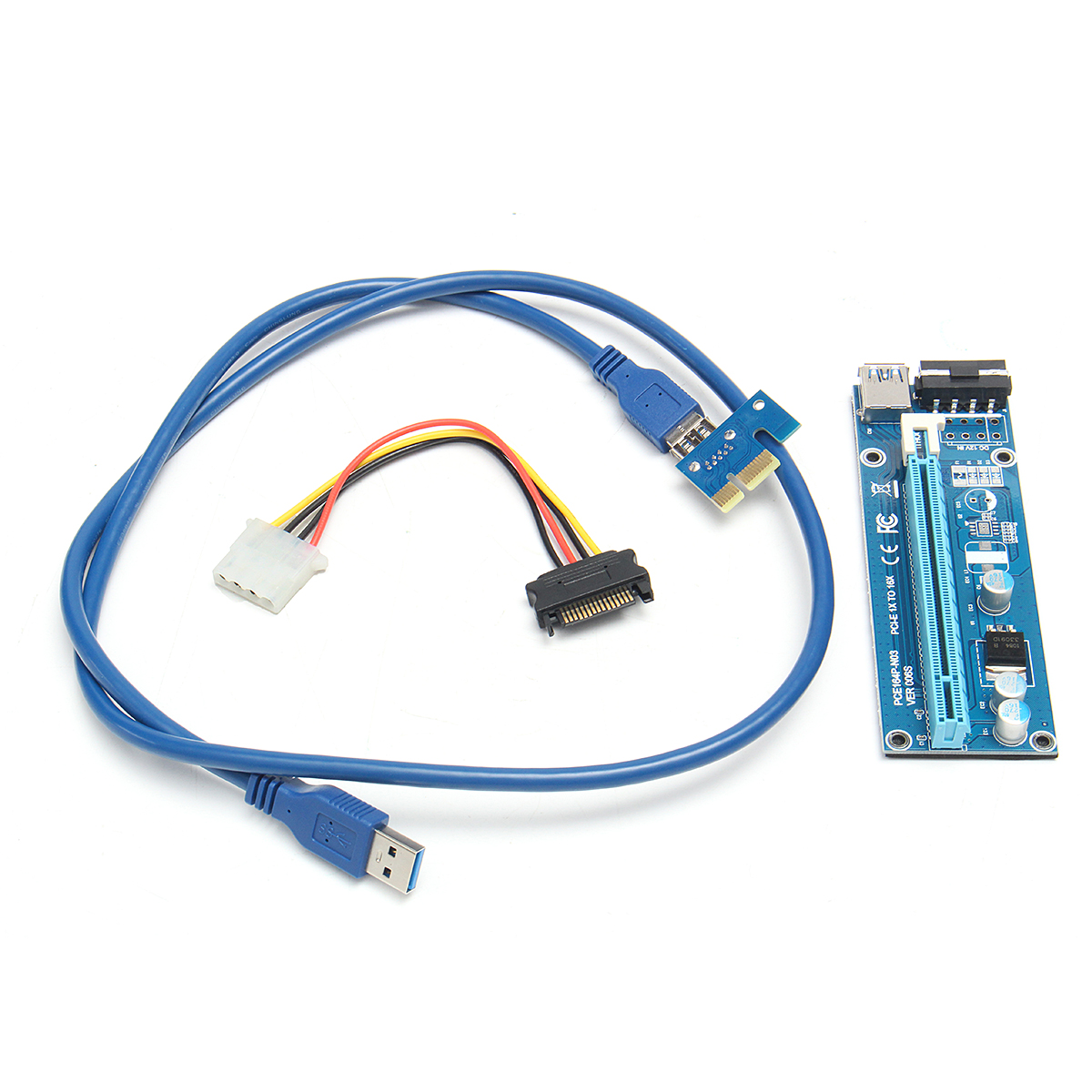 

1M USB 3.0 PCI-E 1x до 16x Питание удлинителя платы платы платы SATA кабель адаптер