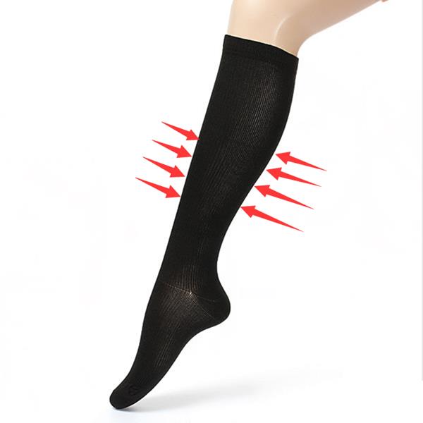 

5pairs черный L / XL сжатия носки рельеф варикозная вена поддержки чулок спорта облегчение путешествия