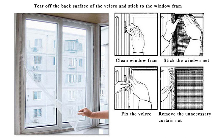 59x59 Inch Anti Mosquito Pest Curtain Net Mesh Screen Curtain Protector